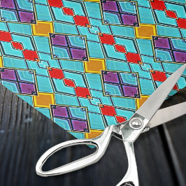 Modern bemalt Glass Mosaik - Sci-Fi Kunsthandwerk Seidenpapier