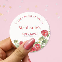 Modern Berry Sweet Vielen Dank Baby Dusche