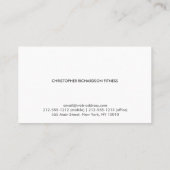 MODERN BERUFLICH Dark Gray Visitenkarte (Rückseite)