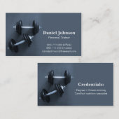 Modern, beruflich, Fitness, persönlicher Trainer Visitenkarte (Vorne/Hinten)