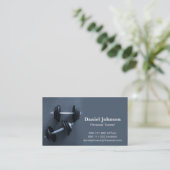 Modern, beruflich, Fitness, persönlicher Trainer Visitenkarte (Stehend Vorderseite)