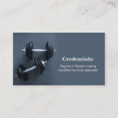 Modern, beruflich, Fitness, persönlicher Trainer Visitenkarte (Rückseite)