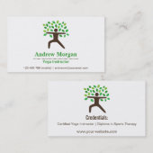 Modern, beruflich, Yogawellness-Lehrer Visitenkarte (Vorne/Hinten)