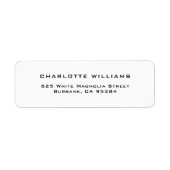 Modern Berufliche Rücksendeadresse (Vorne)