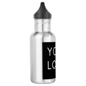 Modern Berufliches Firmenlogo Edelstahlflasche (Links)