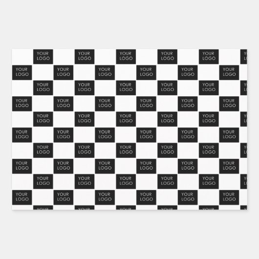 Modern Berufliches Firmenlogo Geschenkpapier Set (Vorderseite 2)