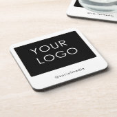 Modern Berufliches Firmenlogo Getränkeuntersetzer (Linke Seite)