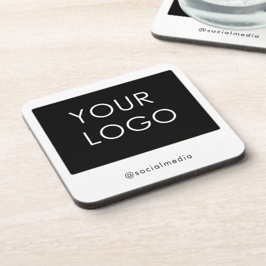 Modern Berufliches Firmenlogo Getränkeuntersetzer (Linke Seite)