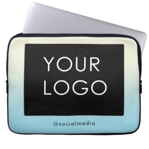 Modern Berufliches Firmenlogo Ombre Laptopschutzhülle