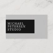 Modern berufliches Firmenlogo QR Visitenkarte (Vorderseite)