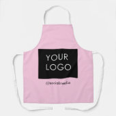 Modern Berufliches Firmenlogo Rosa Schürze (Vorderseite)