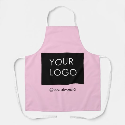 Modern Berufliches Firmenlogo Rosa Schürze (Vorderseite)