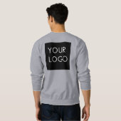 Modern Berufliches Firmenlogo Sweatshirt (Schwarz voll)