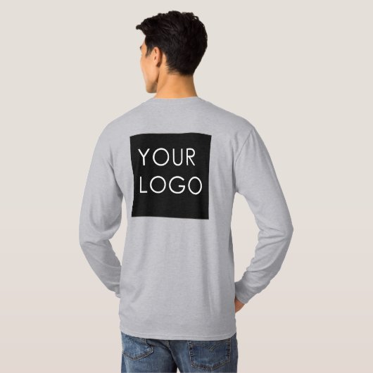 Modern Berufliches Firmenlogo T-Shirt (Schwarz voll)