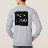 Modern Berufliches Firmenlogo T-Shirt (Rückseite)