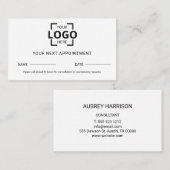 Modern Berufliches Logo-Design Terminkarte (Vorne/Hinten)