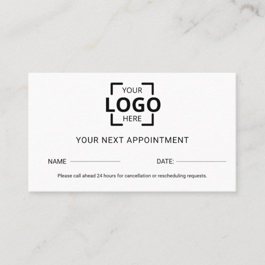 Modern Berufliches Logo-Design Terminkarte (Vorderseite)