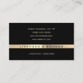 Modern berufliches Pen-Logo Visitenkarte (Rückseite)