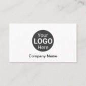 Modern berufliches personalisiertes Logo, Namensad Visitenkarte (Vorderseite)