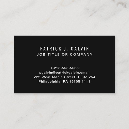 Modern Berufliches QR-Logo Visitenkarte (Rückseite)