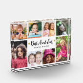Modern Best Aunt Ever 8 Picture Collage Keepsake Fotoblock (Links)