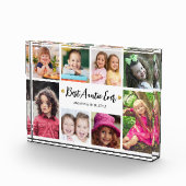 Modern Best Auntie Ever 8 Picture Collage Keepsake Fotoblock (Rechts)