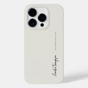 Modern Best Bridesmaid Bridal Natural White Case-Mate iPhone 14 Pro Hülle