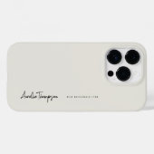 Modern Best Bridesmaid Bridal Natural White Case-Mate iPhone Hülle (Rückseite (Horizontal))