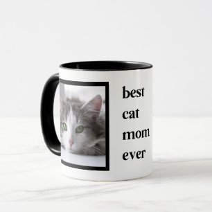 Modern Best Cat Mama je Zitat 2 Foto Tasse