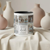 Modern Best Dad Ever Custom Photo Coffee Tasse