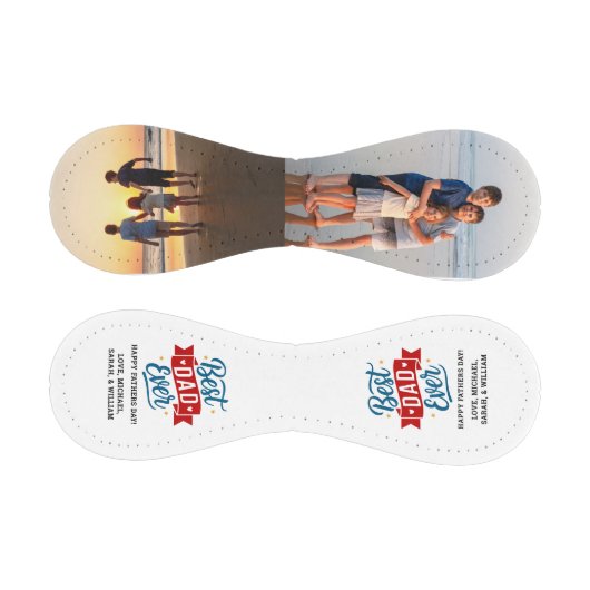 Modern Best Dad Ever Fathers Day Keepsake Photo Baseball (Paneele)