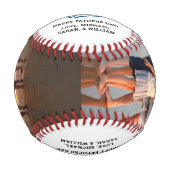 Modern Best Dad Ever Fathers Day Keepsake Photo Baseball (Vorderseite)