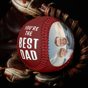 Modern Best Dad Vater-Tag 2 Fotos Baseball