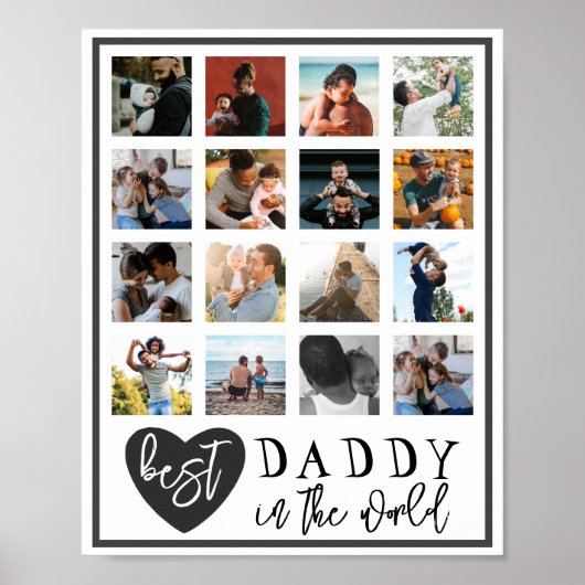 Modern Best Daddy 16 Foto Poster (Vorne)