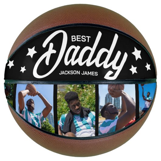 Modern Best Daddy 5 Foto Basketball (Vorderseite)