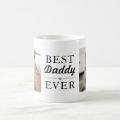 Modern Best Daddy Ever Foto Kaffeetasse (Mittel)