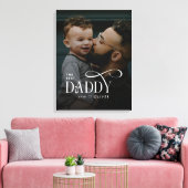 Modern Best Daddy Ever Photo Personalized Canvas Leinwanddruck (Insitu (Wohnzimmer))