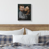 Modern Best Daddy Ever Photo Personalized Canvas Leinwanddruck (Insitu (Schlafzimmer))