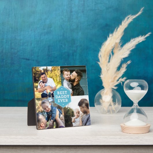 Modern Best Daddy je 4 Foto Collage Fotoplatte (InSitu)