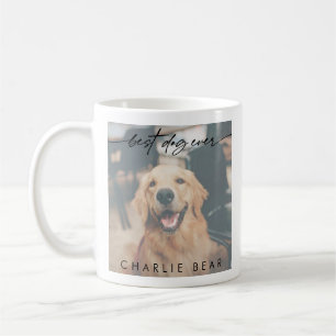 Modern Best Dog Ever Dark Photo Overlay Script Kaffeetasse