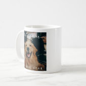 Modern Best Dog je Dark Foto Overlay Script Kaffeetasse (Vorderseite Links)