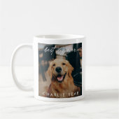 Modern Best Dog je Dark Foto Overlay Script Kaffeetasse (Links)