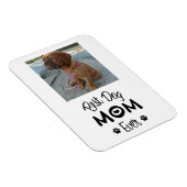 Modern Best Dog Mom 1 Foto Magnet (Rechte Seite)