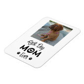 Modern Best Dog Mom 1 Foto Magnet (Linke Seite)