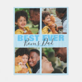 Modern Best Ever Bonus Vater | Foto Collage Fleece (Vorderseite)
