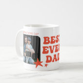 Modern Best Ever Vater | FotoCollage Kaffeetasse (Vorderseite Links)