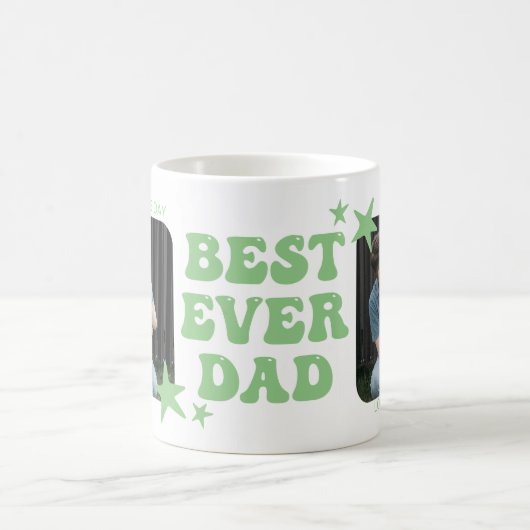 Modern Best Ever Vater | FotoCollage Kaffeetasse (Mittel)