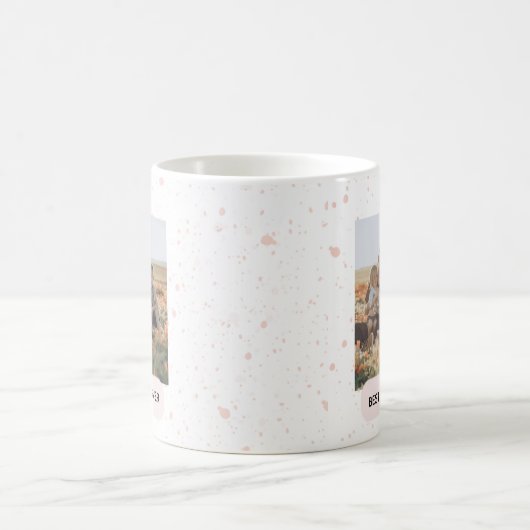 Modern Best Family Ever Photo Coffee Mug Gift Kaffeetasse (Mittel)