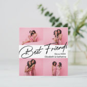 Modern Best Friends 4 Foto Collage Geschenk (Stehend Vorderseite)