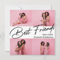 Modern Best Friends 4 Foto Collage Geschenk